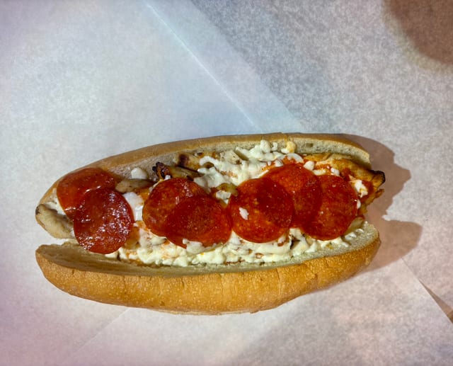 Grilled Chicken Pepperoni Melt.