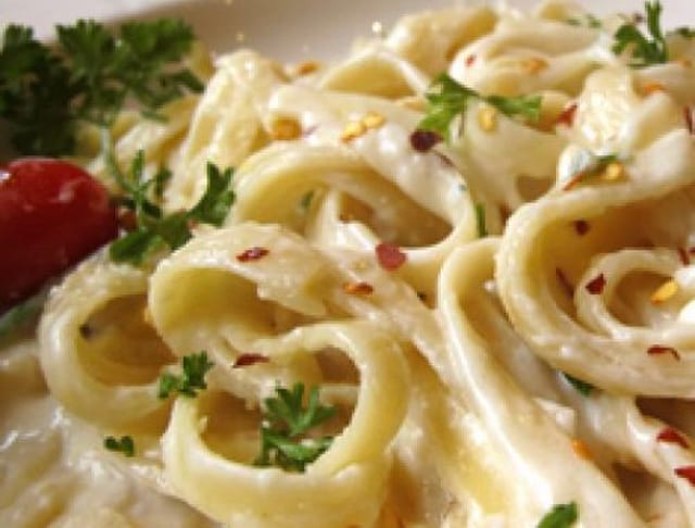 Fettuccine Alfredo.