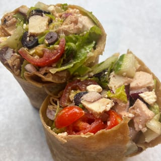 Chicken Greek Salad Wrap