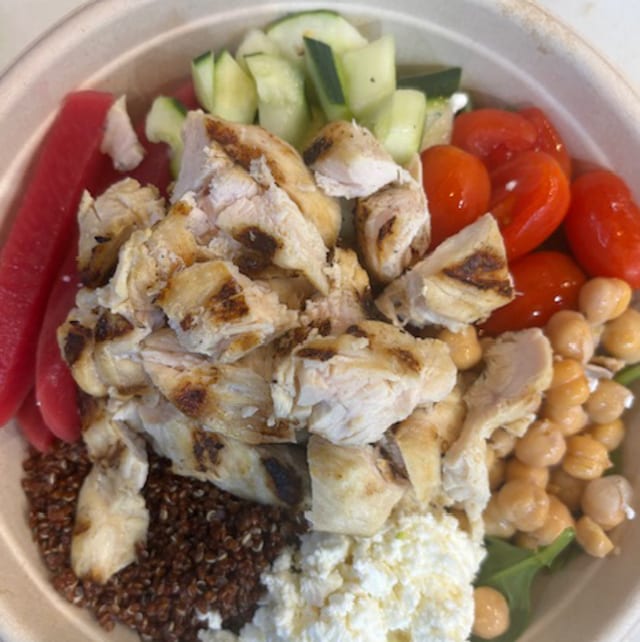 Mediterranean Chicken Bowl.