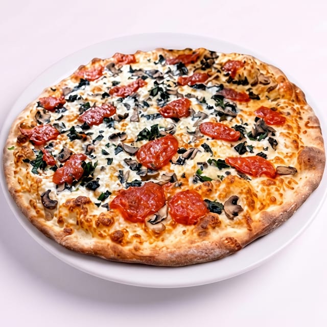 Spinach and Mushroom.