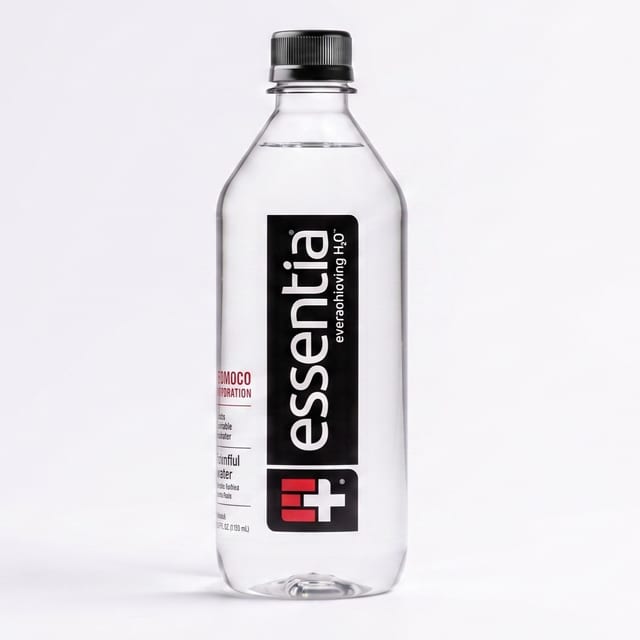 Essentia Water.