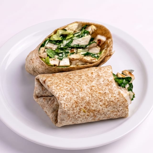 Chicken Caesar Salad Wrap.